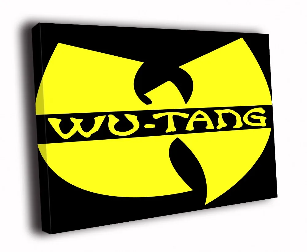 HD холст печать живопись-Wu-Tang клан логотип хип-хоп рэп музыкальное искусство D4987 |