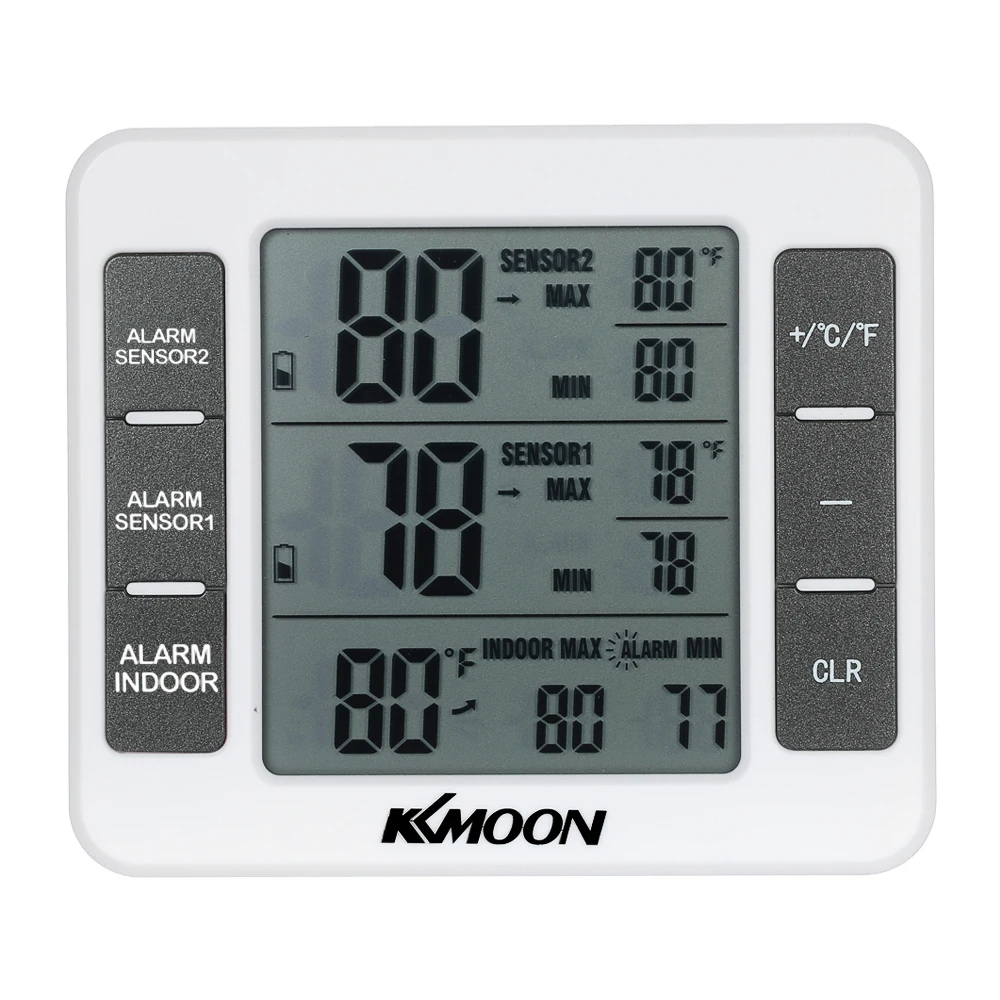 

Mini Digital Thermometer Temperature Meter with Wireless Outdoor Transmitter 0C-50C with Measurement C/F Max Min Value Display