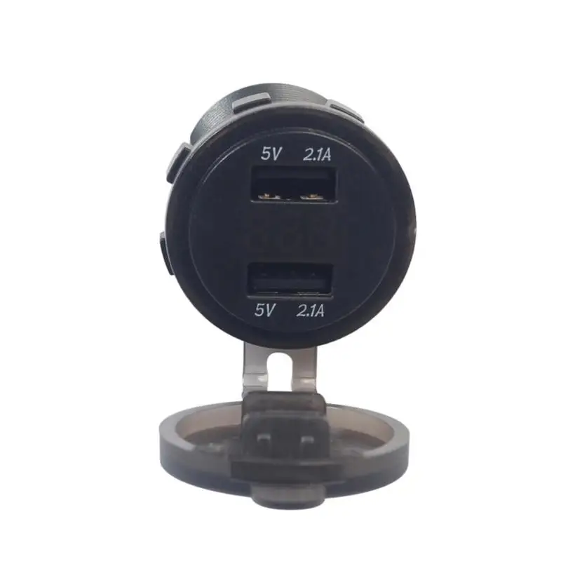 VODOOL лодка мотоцикл автомобиль 12 в двойной USB электронный автомобиль USB быстрое зарядное устройство адаптер розетка с двойной USB зарядное устройство Амперметр дисплей