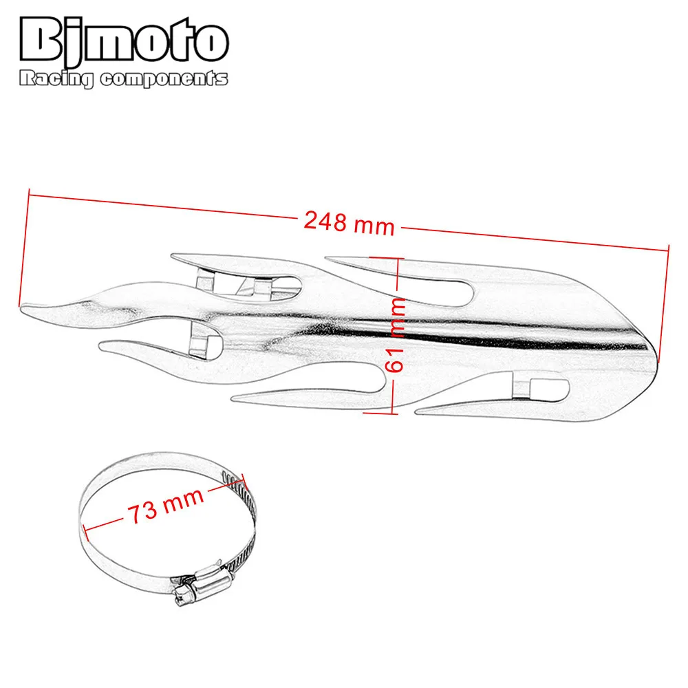 Винтажный хромированный выхлопной глушитель для мотоцикла 9 дюймов|motorcycle exhaust