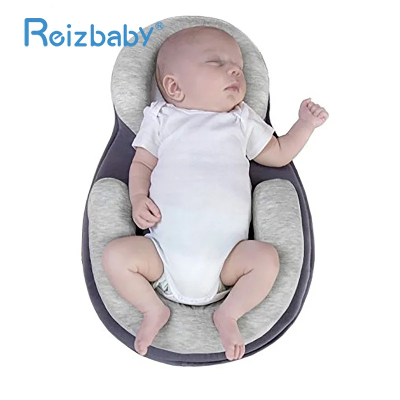 

REIZBABY Soft Cotton Baby Sleepping Bed Pillow Ring Shape Rollover Proof Functional Infant Newborn baby Health Care Moon Pillow