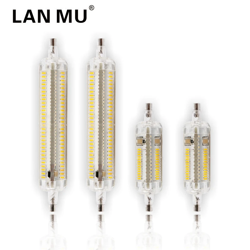 LAN MU R7s Led 15 Вт 118 мм лампы 360 градусов 10 Вт 78 мм лампы Led R7s 2835 SMD светодиоды лампы заменить галогенные лампы 20 мм диаметр