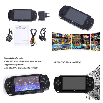 

1 Set 4.3in 32bit 8G Video Game Handheld Game Console Player MP5 Game Player +Data Cable+Headset Built In 1000 Games