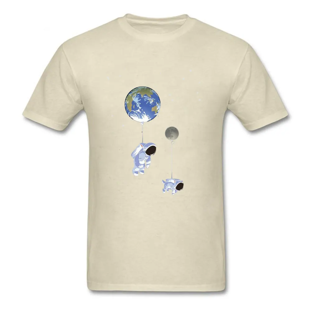Spaceman-Spacepug190617 Company Men T-Shirt Round Collar Short Sleeve 100% Cotton Tops Tees Classic T Shirt Top Quality Spaceman-Spacepug190617 beige