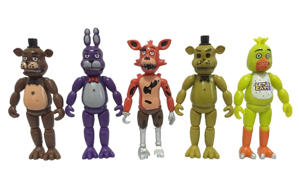 Five Nights At Freddy's экшн фигурка игрушки FNAF Бонни и Чика Foxy Freddy Fazbear Медведь Аниме
