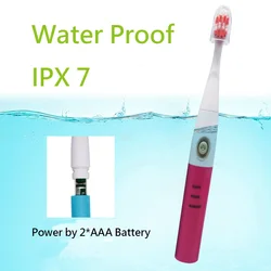 Electric Battery sonic toothbrush For Adult IPX 7 Full Body Water Proof Brosse A Dent 3 Modes 360 Degrees Deep Cleaning Massage Electric Battery sonic toothbrush For Adult IPX 7 Full Body Water Proof Brosse A Dent 3 Modes 360 Degrees Deep Cleaning Massage