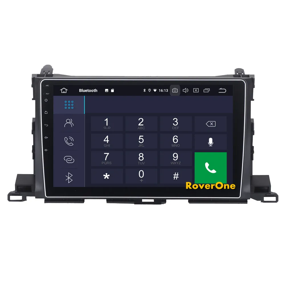 Excellent For Toyota Highlander Kluger 2015 2016 Android 9.0 Car Radio Stereo GPS Navigation Navi Media Multimedia System PhoneLink 15