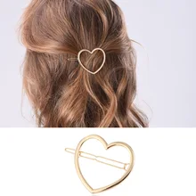 1 шт. заколки для девочек бутик ювелирные изделия милые аксессуары для волос Полые Сердце заколки для волос дикие ювелирные изделия G0507