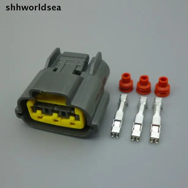 

Shhworldsea 10set 3Pin Auto Ignition coil plug ignitor plug waterproof electrical Female connector plug 6098-0141 for Nissan