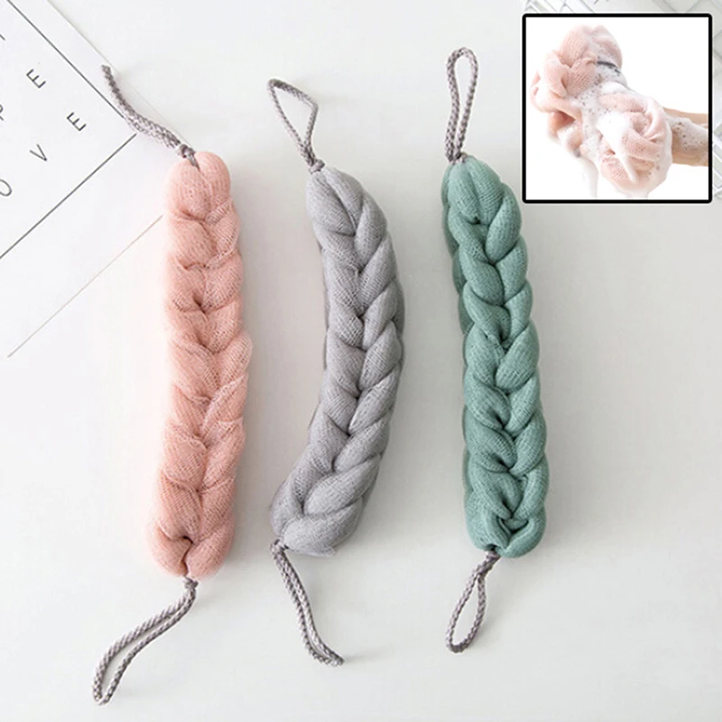 

2019 New 1PC Bath Towel Shower Ball Mesh Brushes Sponges Body Wisp Dry Brush Exfoliation Cleaning Tool For Women