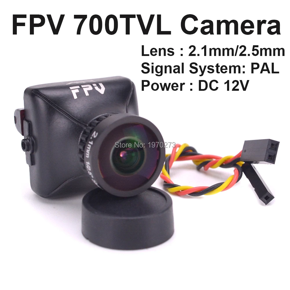 

FPV 1/3 CCD 700TVL Camera 2.5mm / 2.1mm FOV 135 / 150 Degree Air FPV Camera Build in OSD PAL for FPV RC Racing Drone Quadcopter