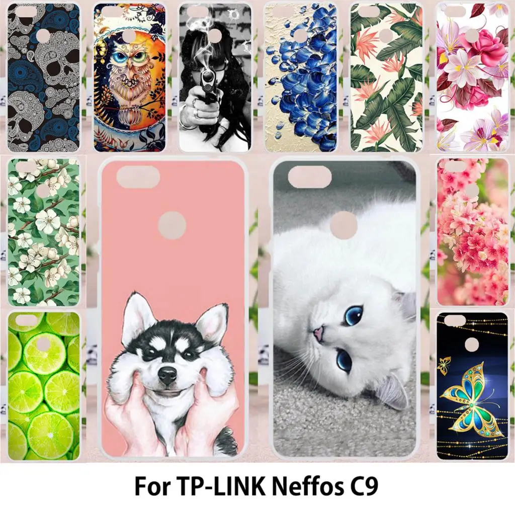 

Phone Case For TP-LINK Neffos C9 Case TPU Painted Silicone Fundas For TP-LINK Neffos C9 TP707A TP707C 5.99 inch Cover