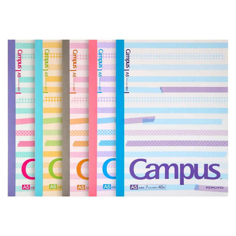 

5PCS Japan KOKUYO Tokyo University Dotted Line Design Notebook A5 40 Sheets WCN-CNB3430 Notebook