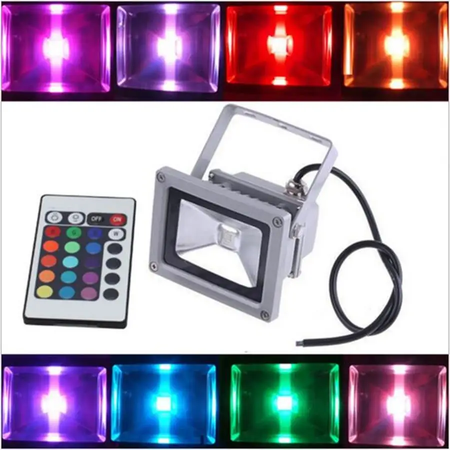 

LED Flood Light 20W Outdoor Lighting led Floodlight RGB Lights IP65 Waterproof 220V LED Spotlight Refletor Garden Street Lamp