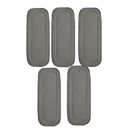 

Reusable Bamboo Charcoal Insert Baby Cloth Diaper Nappy Inserts Changing Liners 5layer each insert Wholesale Factory 5PCS