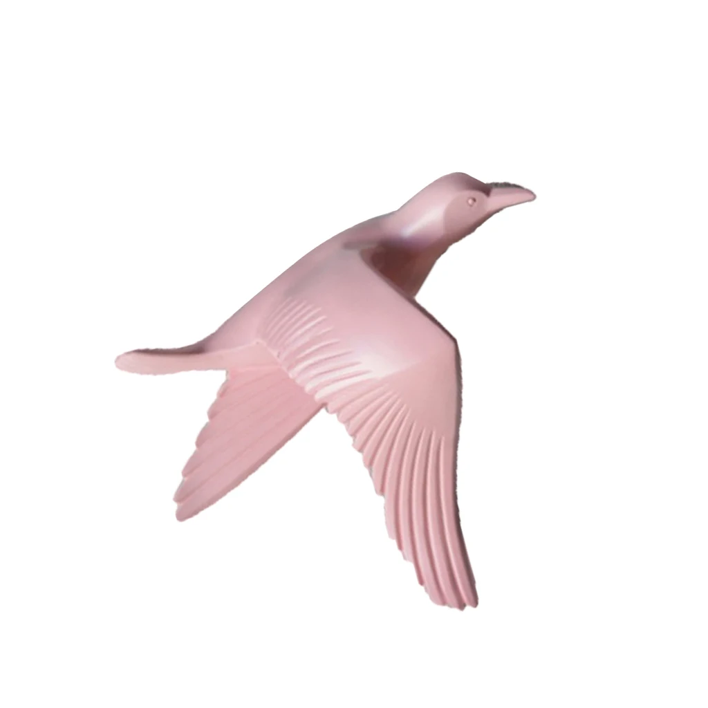 3D Resin Flying Seagull Birds Crafts Wall Art Sculpture Living Room Bedroom Wall Hanging Decoration