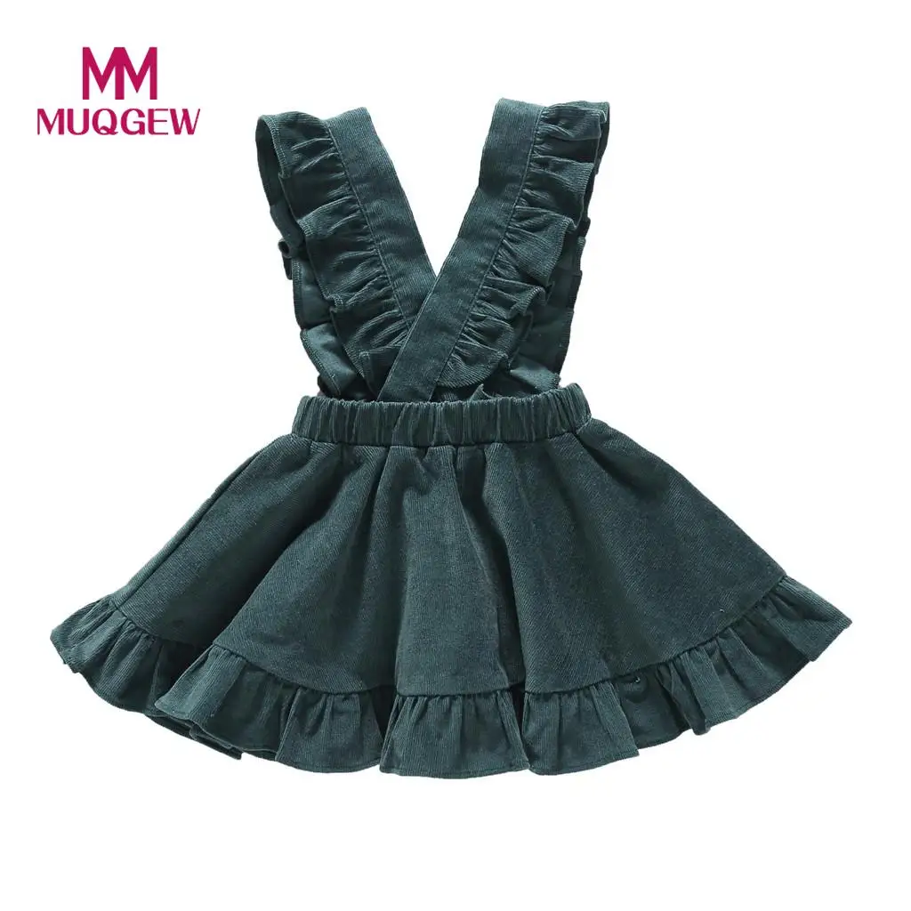 

MUQGEW 2018 Toddler Baby Kids Girls Ruffle Summer Overall Princess Dresses Clothes roupa infantil menina