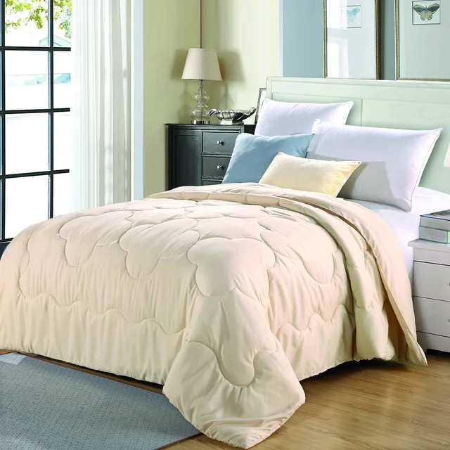 4 Color Queen Size Solid Winter Quilt Comforter Duvet
