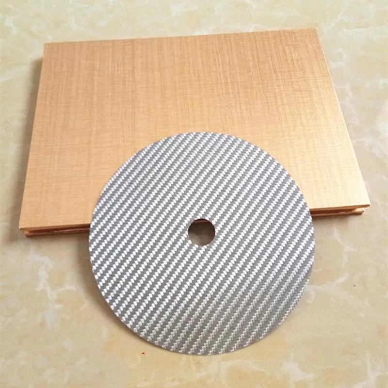 1 шт. карбоновая CD Лента диск коврик база тюнинг коврик HiFi аудио проигрыватель машина анти-шок амортизатор поглощение вибрации
