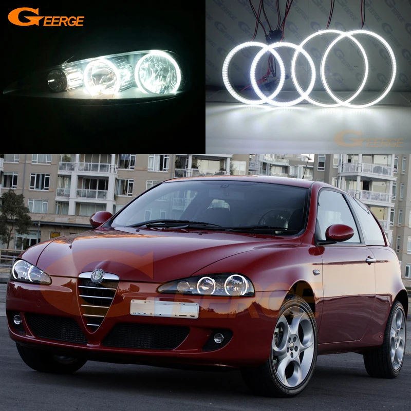 Для Alfa Romeo 147 2005 2006 2007 2008 2009 2010 отлично ангельские глазки Ультра яркое освещение smd led Ангельские Глазки комплект DRL