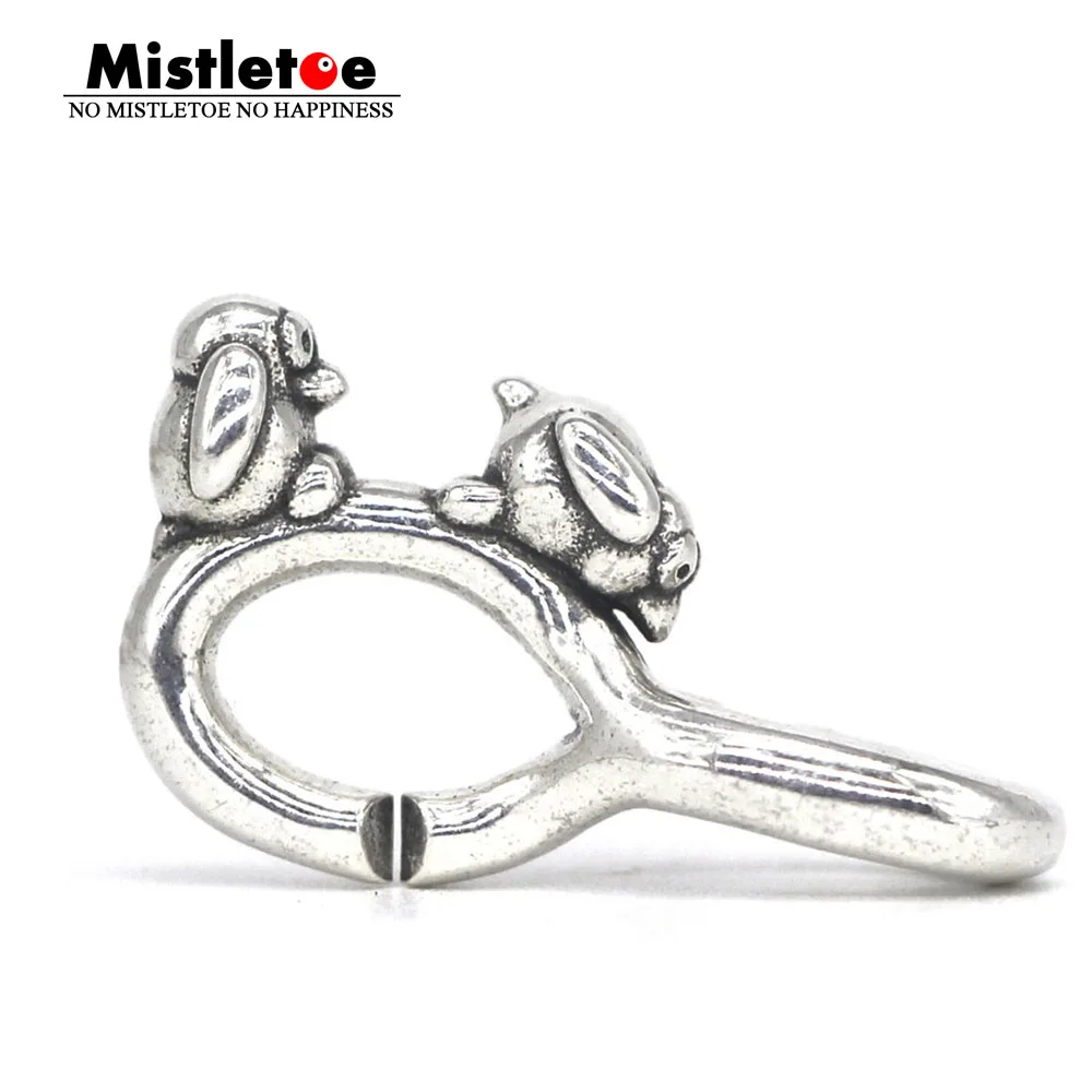 

Mistletoe Genuine 925 Sterling Silver Lovers bond, double silver link Jewelry