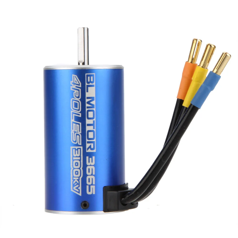 

High Quality 3665 4 Poles 3100KV Brushless Motor for RC Car Boat