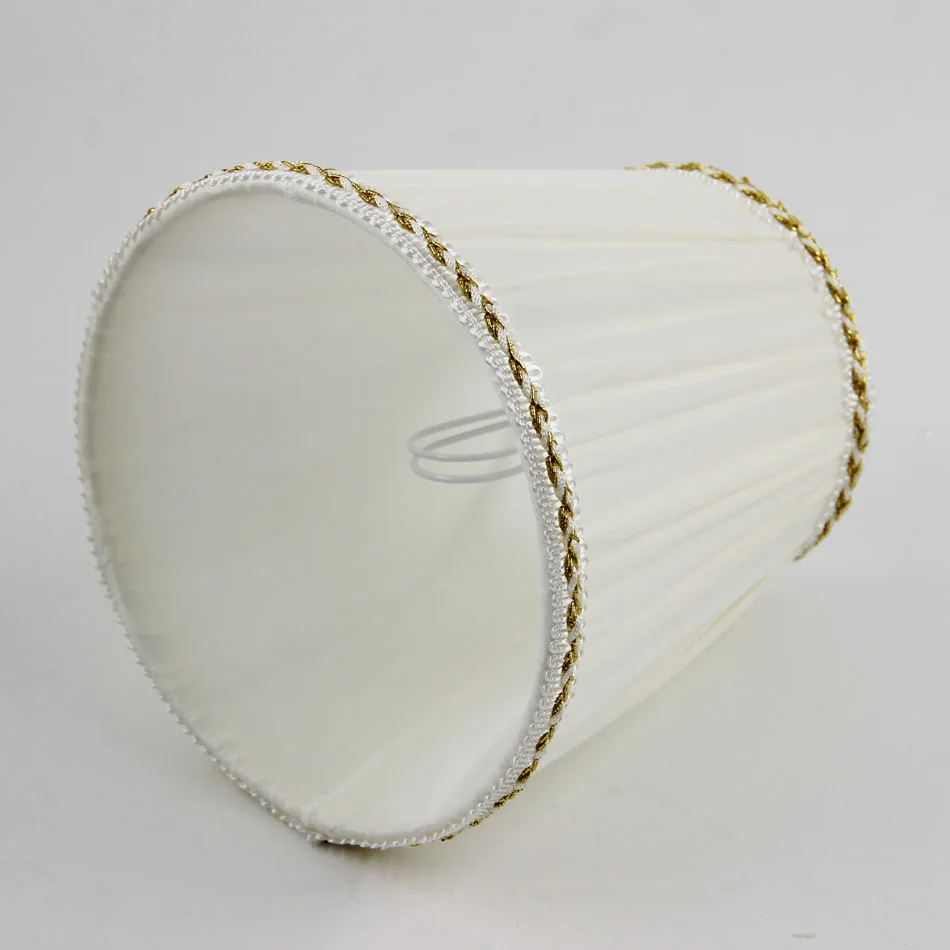 

DIA 13.5cm/ 5.31 inch Relaxdays Lamp, White Color Modern Gauze FabricLamp shade For lamp, japanese Wall lampshade, Clip On