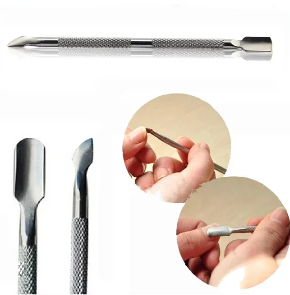 

Nail File Cuticle Spoon Pusher Remover Stainless Steel Manicure Trimmer