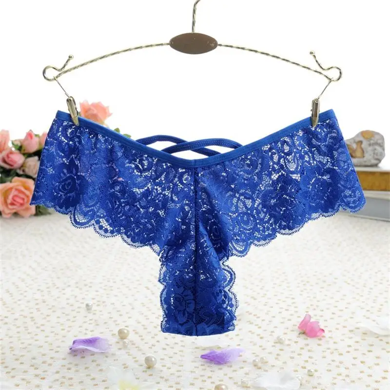 New Sexy Lace Thong Panties Good Elastic Underwear Women Mini G-string G String V Back Strappy Brazilian calcinha 2XL XL-S