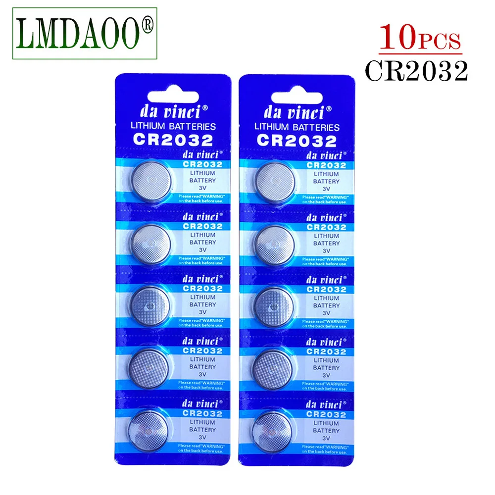 Лидер продаж, 10 штук в наборе, 2 отделения для карт, CR2032 CR 2032 литий-ионный аккумулятор для батарейка кнопочного типа 3 в ячейки Батарея BR2032 DL2032 SB-T15 EA2032C ECR2032 L2032