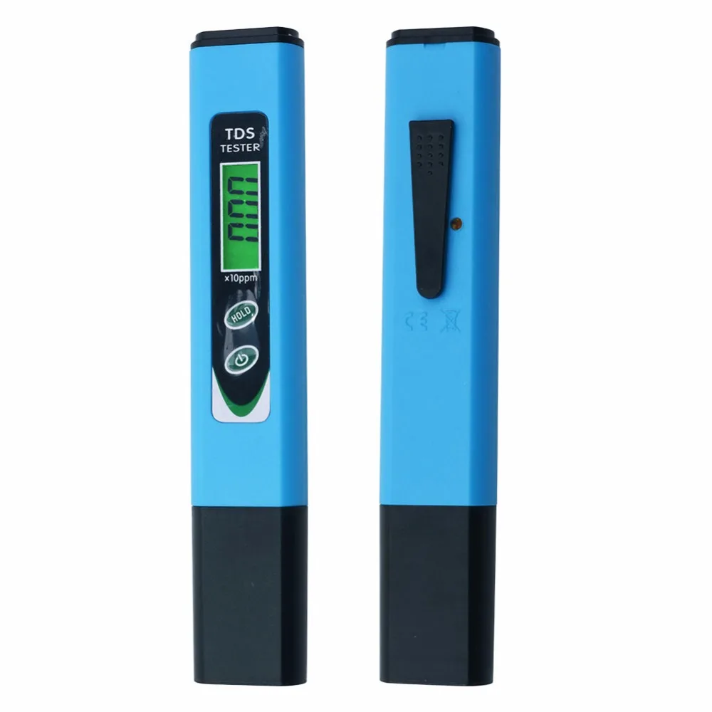 

New Portable Digital TDS Meter LCD TDS Pen Filter Measuring Water Quality Purity Tester with back light tds meter 0.00~9990ppm