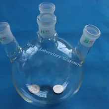 1000 мл(1L) 4-образным вырезом(четыре шеи) Круглый дном колба, тяжелые стены, 24/29 совместное