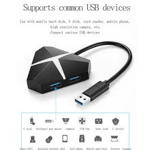 4-Порты и разъёмы USB док-станция USB 3,0 переключатель делителя с микро-зарядка через usb Порты и разъёмы Для iMac Тетрадь аксессуары концентратор-картридер USB3.0