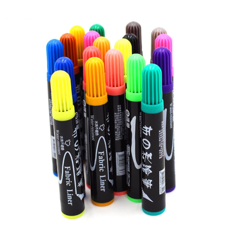Simbalion тканевая Ручка DIY креативная детская граффити цветная ручка текстильная крашеная ручка Толстая головка марковая ручка