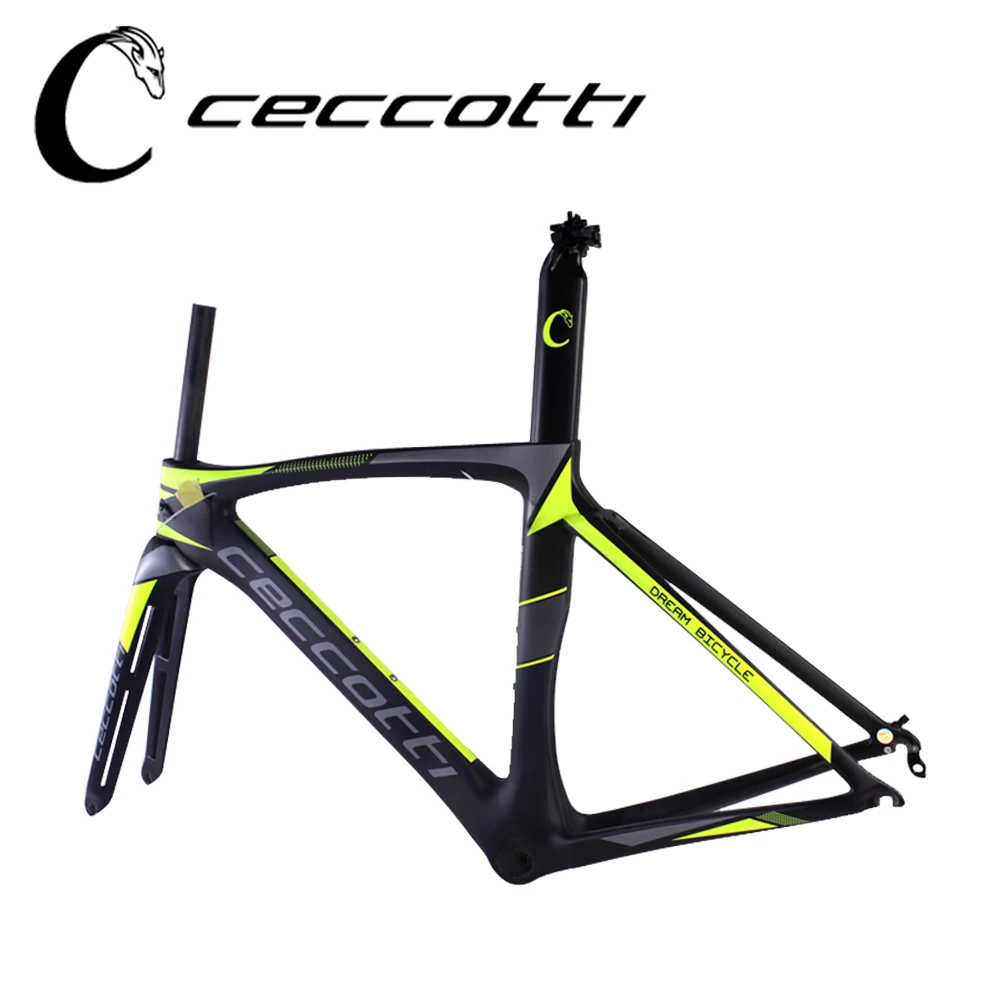 Карбоновая велосипедная Рама Cuadro de bicicleta желтая Китайская марка карбоновая рама