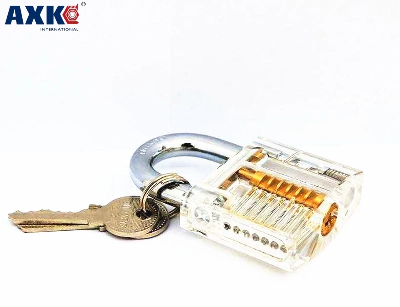 

Mini Transparent Visible Pick Cutaway Practice Padlock Lock With Broken Key Remove Hook Extractor Set Locksmith Wrench Tool