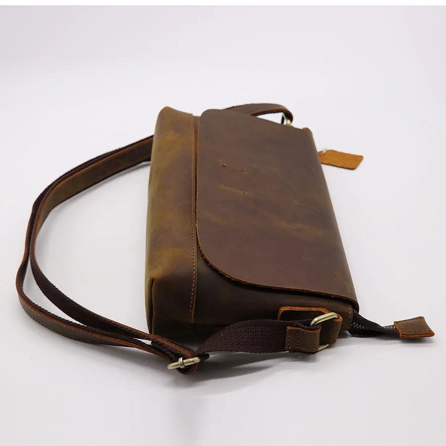 Woosir Cross Body Leather Bag Brown