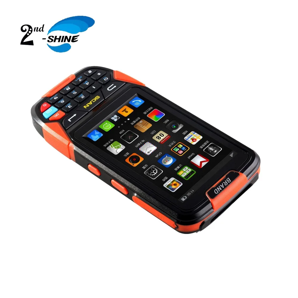 

IP65 Rugged Android 7.0 OS PDA Handheld Barcode Scanner with short Range RFID Reader for Reading cards