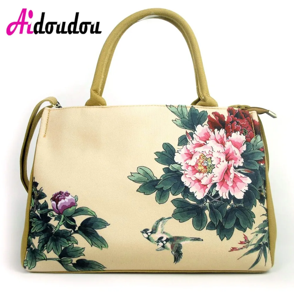 Women Travel Bags Colorful Flowers Large Capacity Women Hand Luggage Handbag Canvas Bags 2018 ...