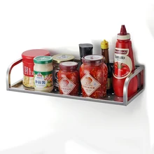 Houmaid Кухня аксессуары Нержавеющая сталь емкости для специй банки настенная полка для хранения душевая полка-органайзер для хранения держатель