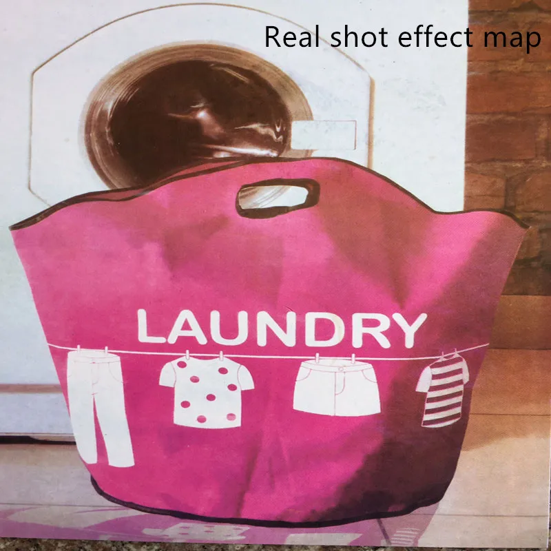 Waterproof simple collection of dirty clothes bag folding large