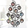 Photo Tree Photo Frames Frame Combination Vintage Alloy Photo Frame Heart-shaped Antique Tin Metal Free Shipping Retro 12 Boxes ► Photo 1/6