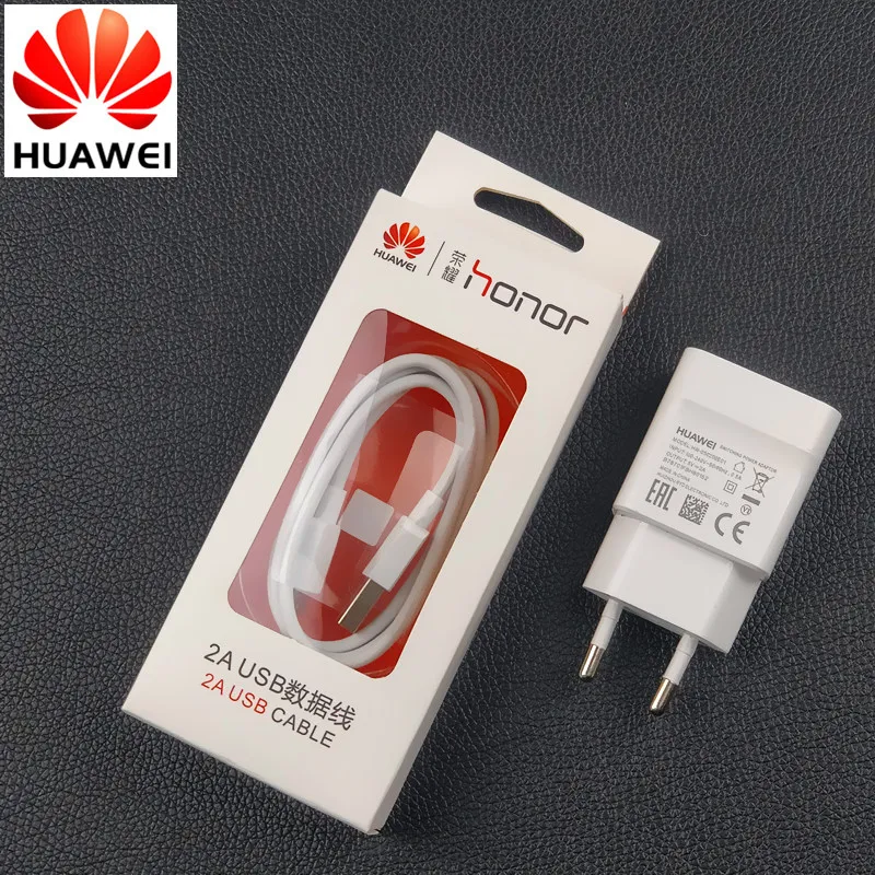 

Original EU Huawei Honor 8X Charger For p10 p9 p8 lite Honor 7x 6 6a y6 Y5 6x 6c 5c mate 8 7 5V/2A Usb Wall Adaptor charge Cable