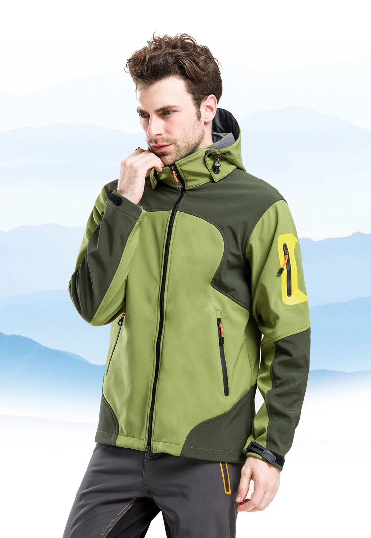 Refire Gear Winter Outdoor Sports Jacket Men Water Repellent Thermal Jackets Camping Hiking Inside Fleece Brand Male Clothing