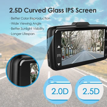 

Auto Dash Cam DVR Recorder HD 1080P Car Video Recorder Camera 3" 2.5D IPS Car Screen Dash Camera for Toyota Honda Chevy BMW