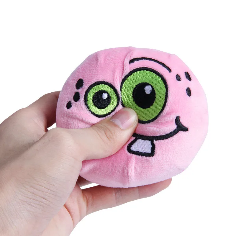 Plush Squishy Slow Rise Toy Christmas Cute Ball Plush Slow Rebound Decompression Toy Cute Animal 4
