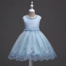 Рождественское кружевное платье с цветочным рисунком для девочек Детские Платья с цветочным рисунком для девочек, вечерние платья принцессы на осень и зиму, детская одежда трапециевидной формы
