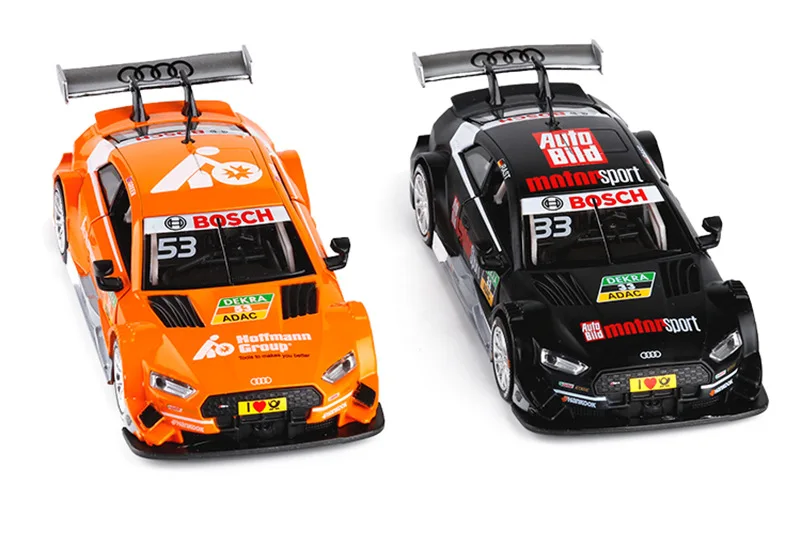 

1:32 Die Cast Model Cars Electric Flashing Pull back scale automobile Alloy Vehicle gld3 Children Toys Audi RS5 DTM Racing Car