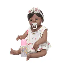 2" Кукла реборн Реалистичная силиконовая виниловая новорожденная детская игрушка девочка Принцесса Цветочная одежда соска реалистичный подарок ручной работы
