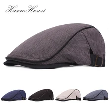 Высококачественная унисекс хлопковая льняная дышащая кепка газетчика плюща Мужские Женские шапки модное уличное платье шляпа с полями для путешествий Casquette